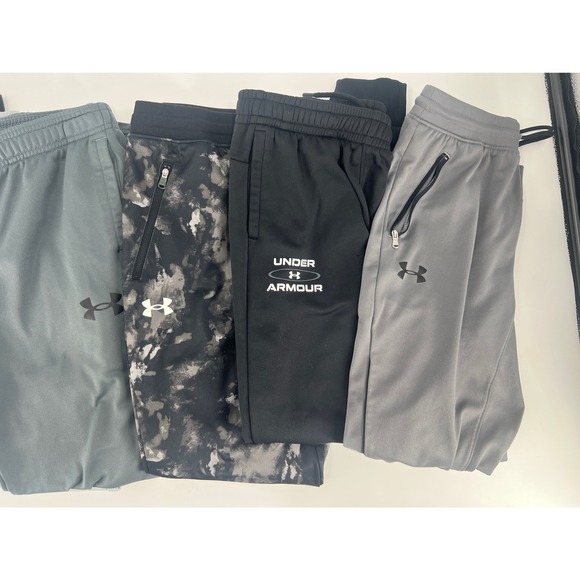 Under Armour Joggers Pants Boys L Mixed Bundle Lot of 7 Multicolored Excellent - Picture 3 of 3